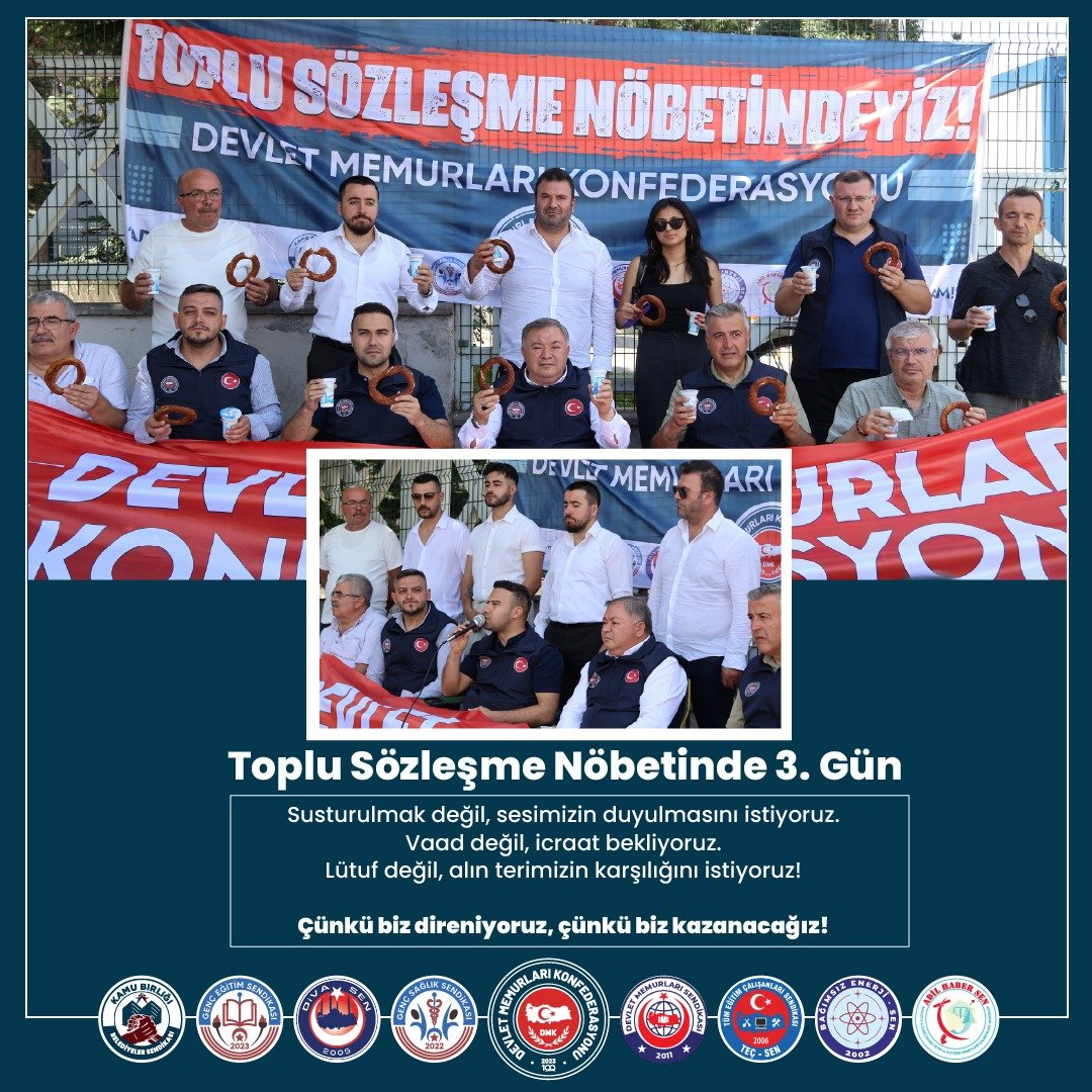 Toplu Sözleşme Nöbetinde 3. Gün